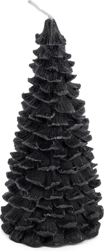 Kerstboom kaars zwart