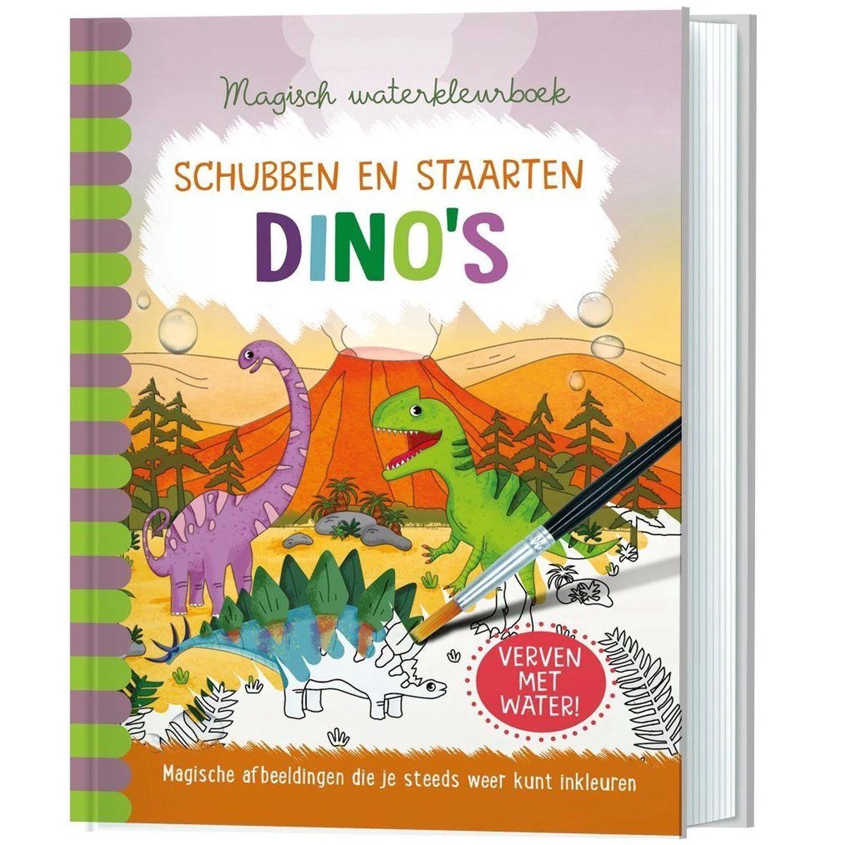 Magisch waterkleurboek Dino&#39;s