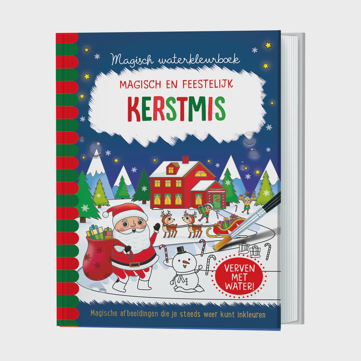 Magisch waterkleurboek Kerstmis