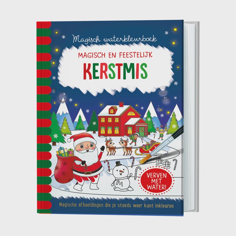 Magisch waterkleurboek Kerstmis
