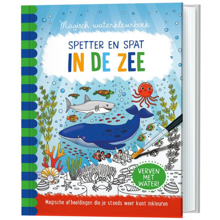 Magisch waterkleurboek in de zee