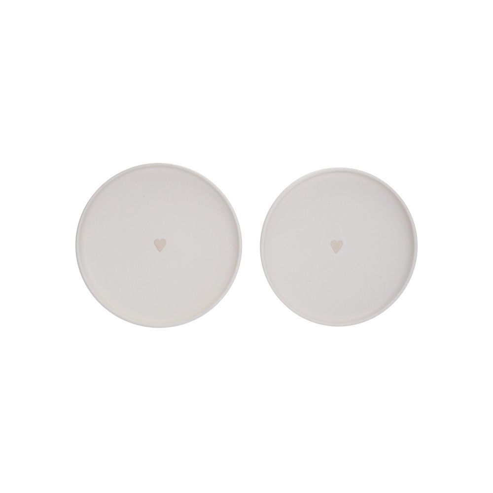 Heart Cake Plates Hester, set of 2