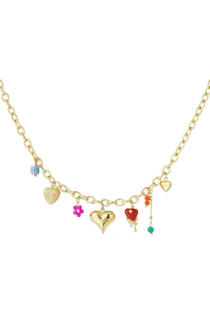 Bedelketting lovers glow - Goud kleur
