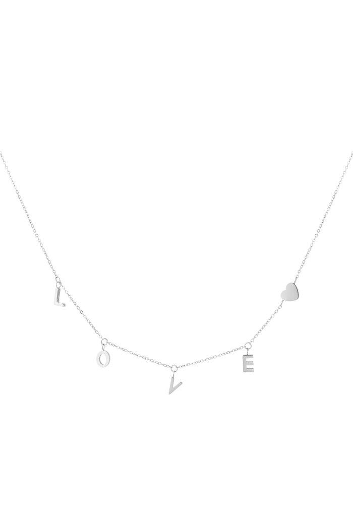 Ketting lover world - Zilver kleur