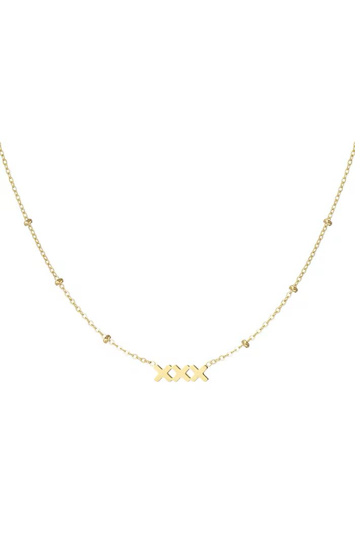 XXX Amsterdam ketting - Goud kleur