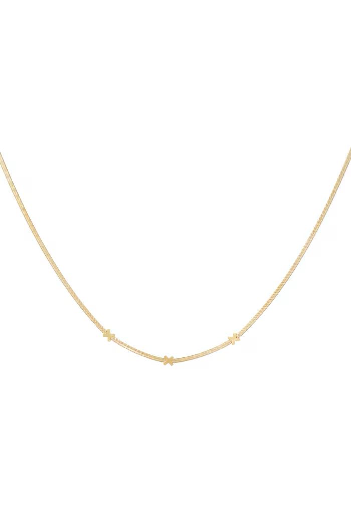 Triple X Amsterdam ketting - Goud kleur