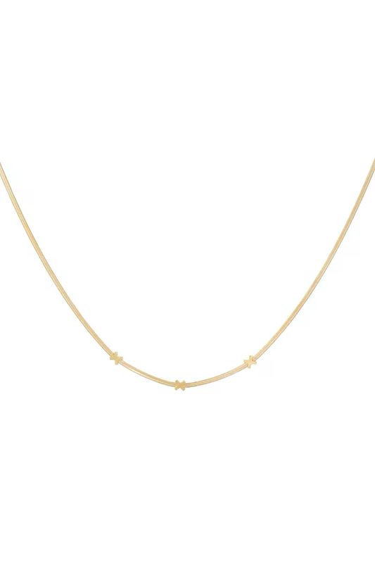 Triple X Amsterdam ketting - Goud kleur