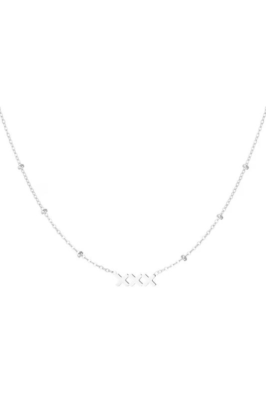 XXX Amsterdam ketting - Zilver kleur