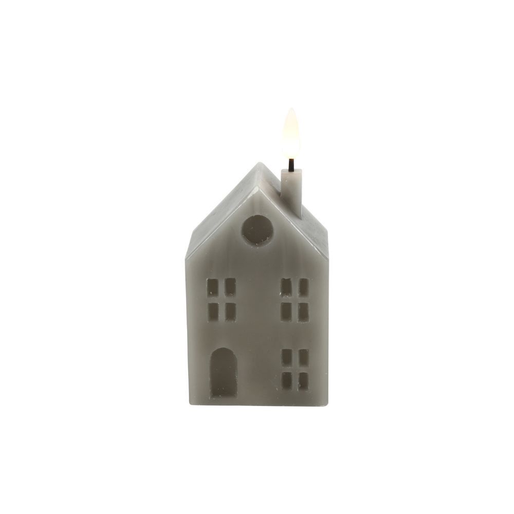 Huis kaars LED rh Lyon S grijs