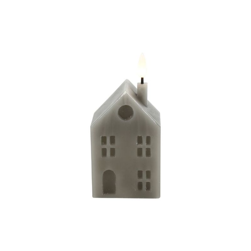 Huis kaars LED rh Lyon S grijs