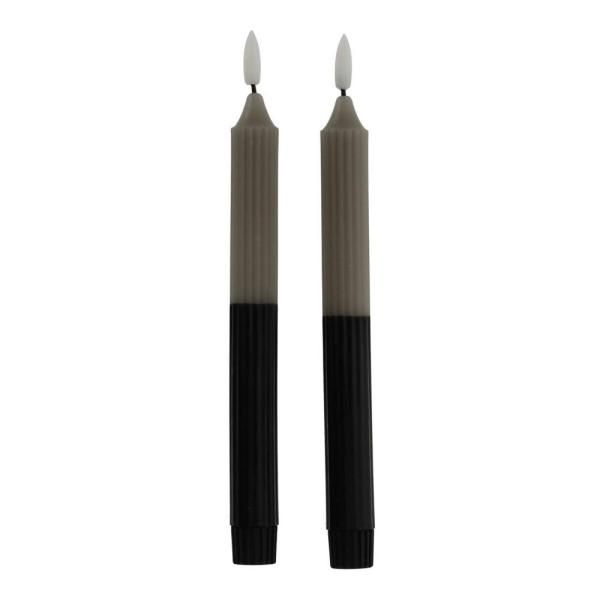 LED Dinerkaars Ribbel Grijs/Zwart /2
