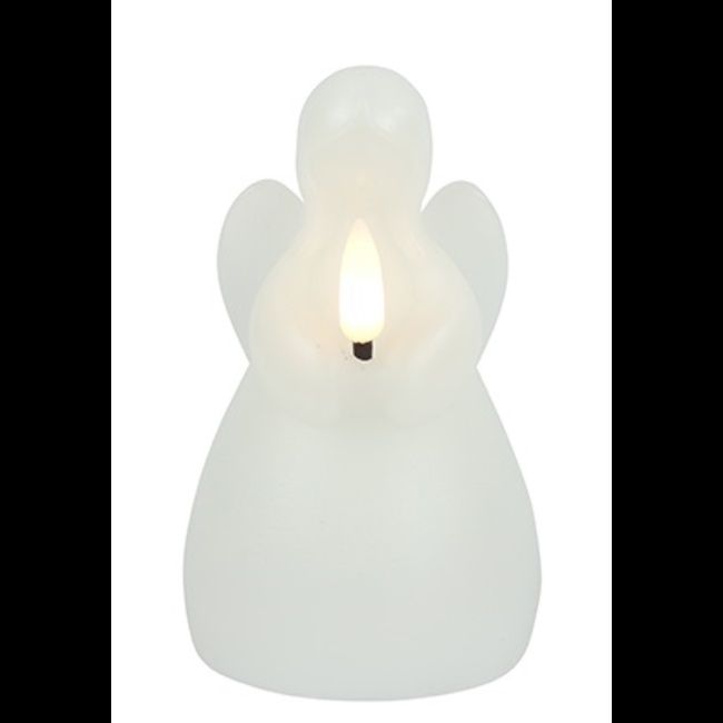 Huis kaars LED rh Lyon L wit