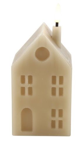 Huis kaars LED rh Lyon M beige