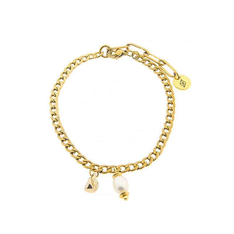 Armband #02-Parel met hangertje (B)