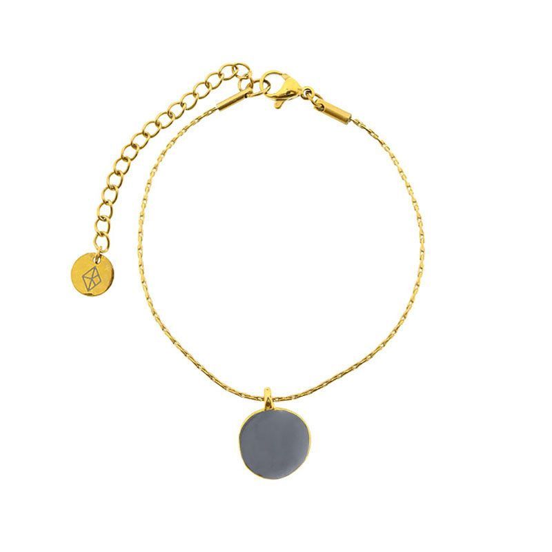 Armband #10-grijs-emaille