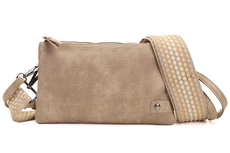 Taupe schoudertasje / crossbody Sheffield