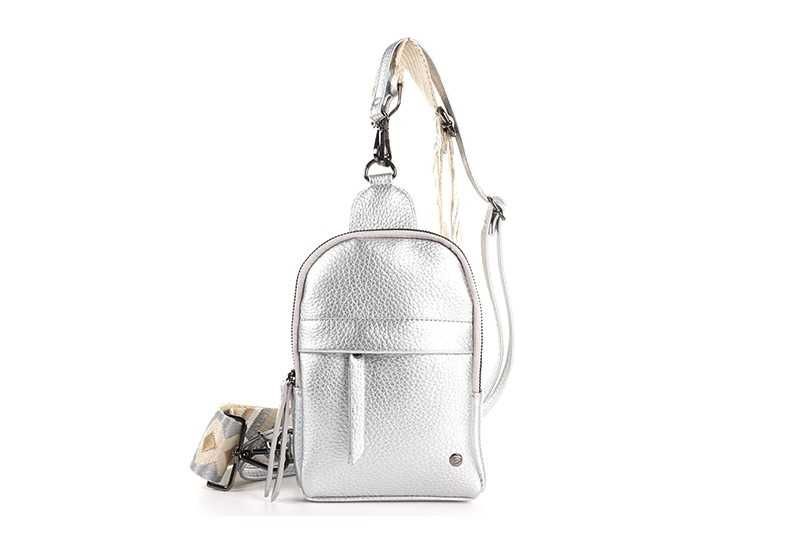 Silver crossbodytas Bakkum