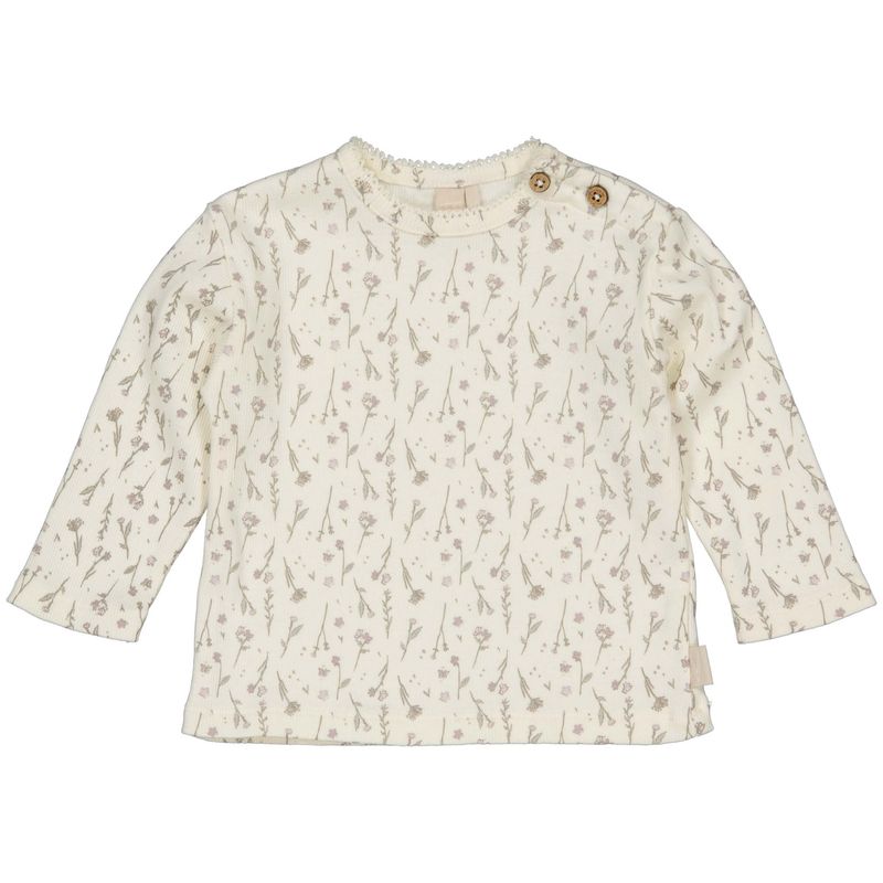 Keisha shirt AOP white Flower