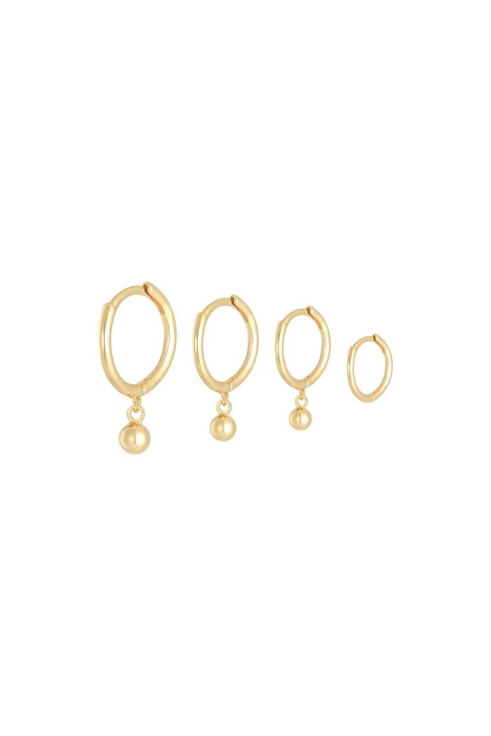 Earring Set Basic Love Gold Color Copper