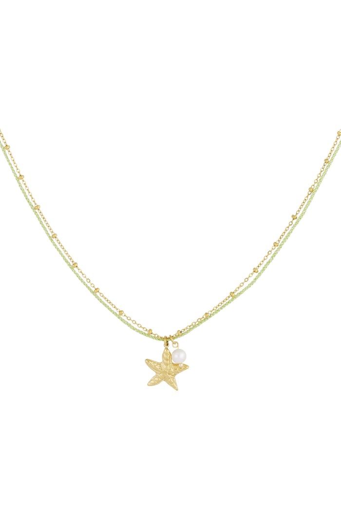 Necklace starfish pearl - Gold color