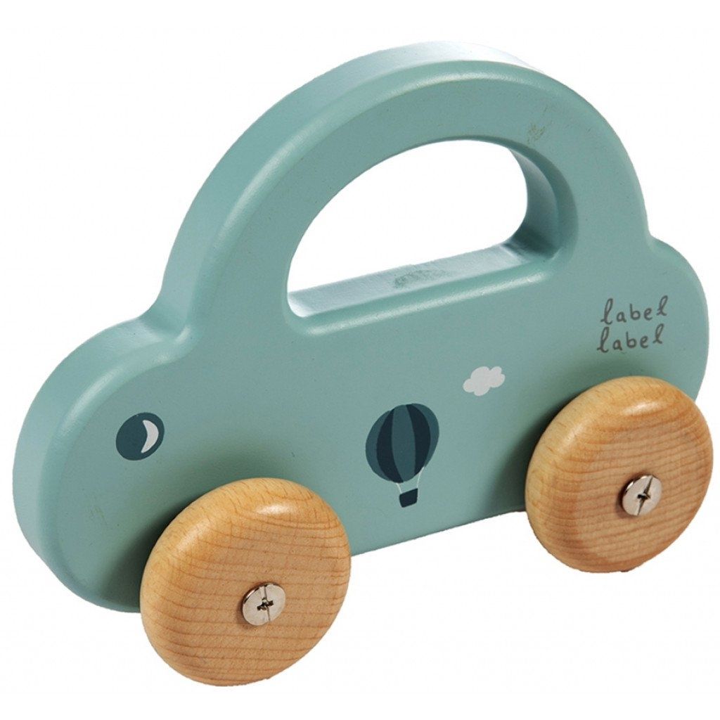 Label label - little car - olive green