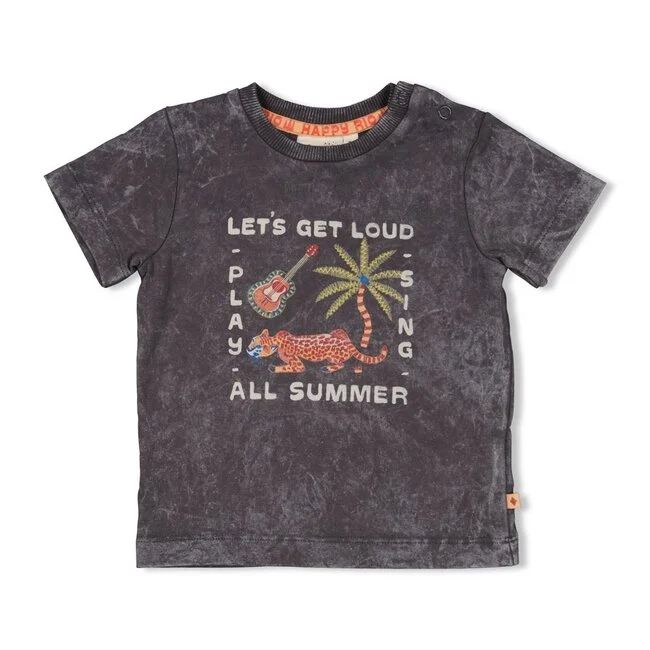 T-shirt - Happy Rio Antraciet