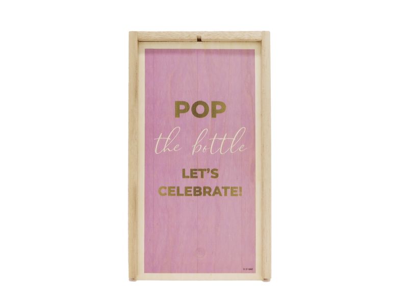 borrelkistje pop the bottle , lets celebrate