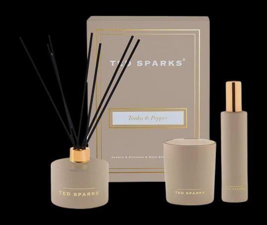 TED SPARKS - Candle, diffuser &amp; Roomspray GS L - Tonka &amp; Pepper