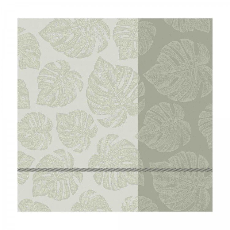 DDDDD theedoek monstera 60x65 cream