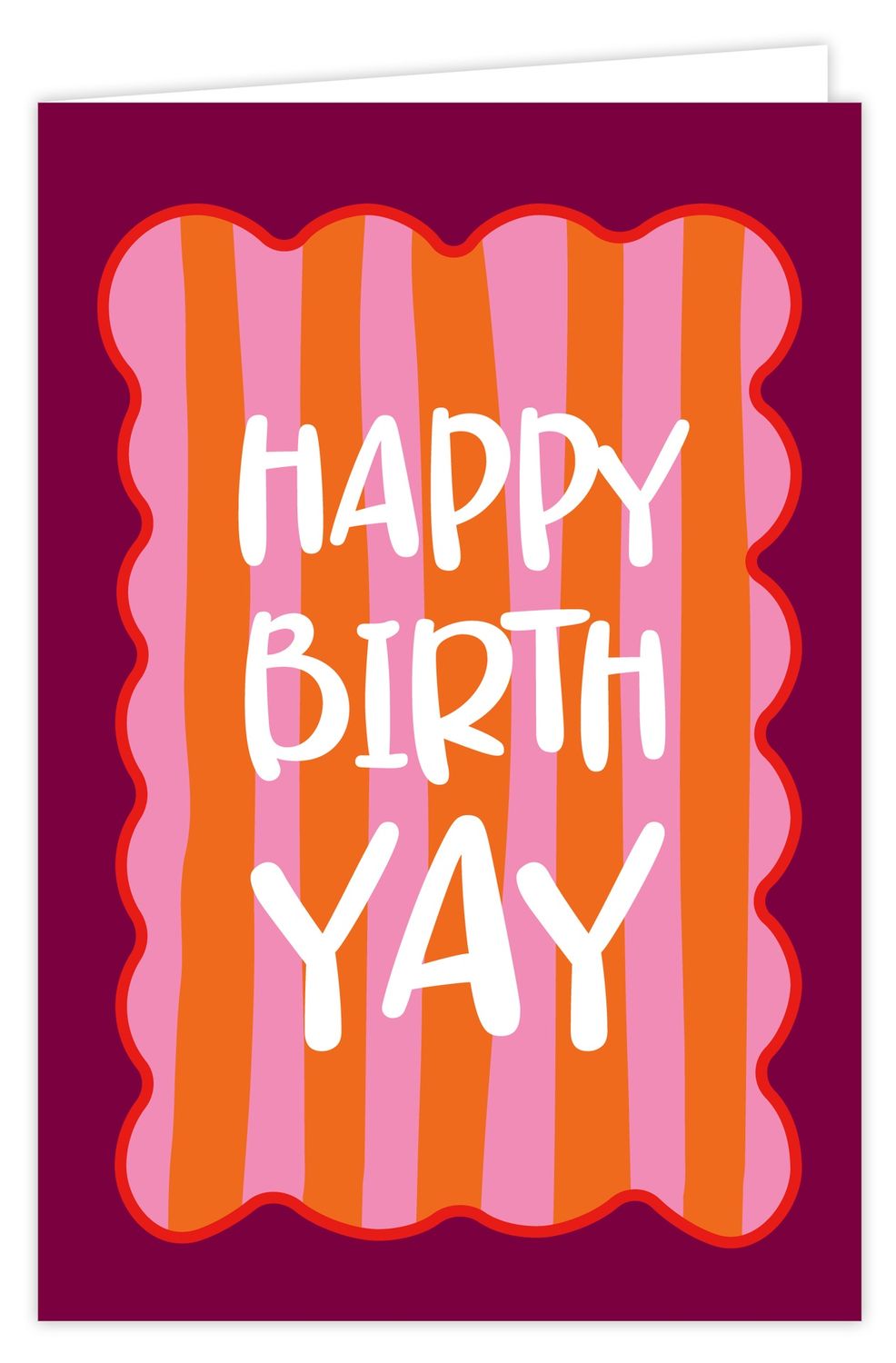 Wenskaart BOOST, Name: Happy Birth YAY