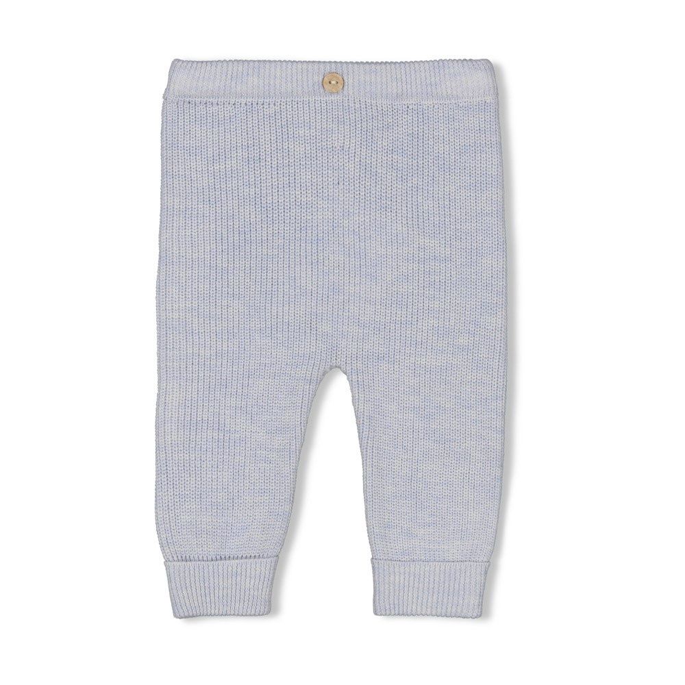 Broek gebreid - The Knits, Color: Blauw melange, Size: 50