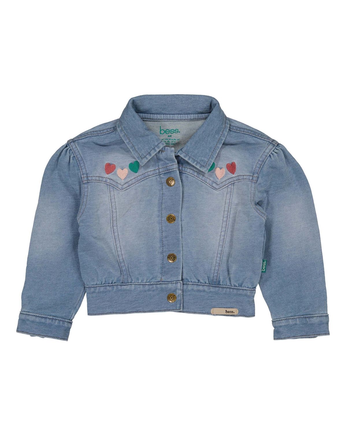 Jacket Jog Denim Hearts girls