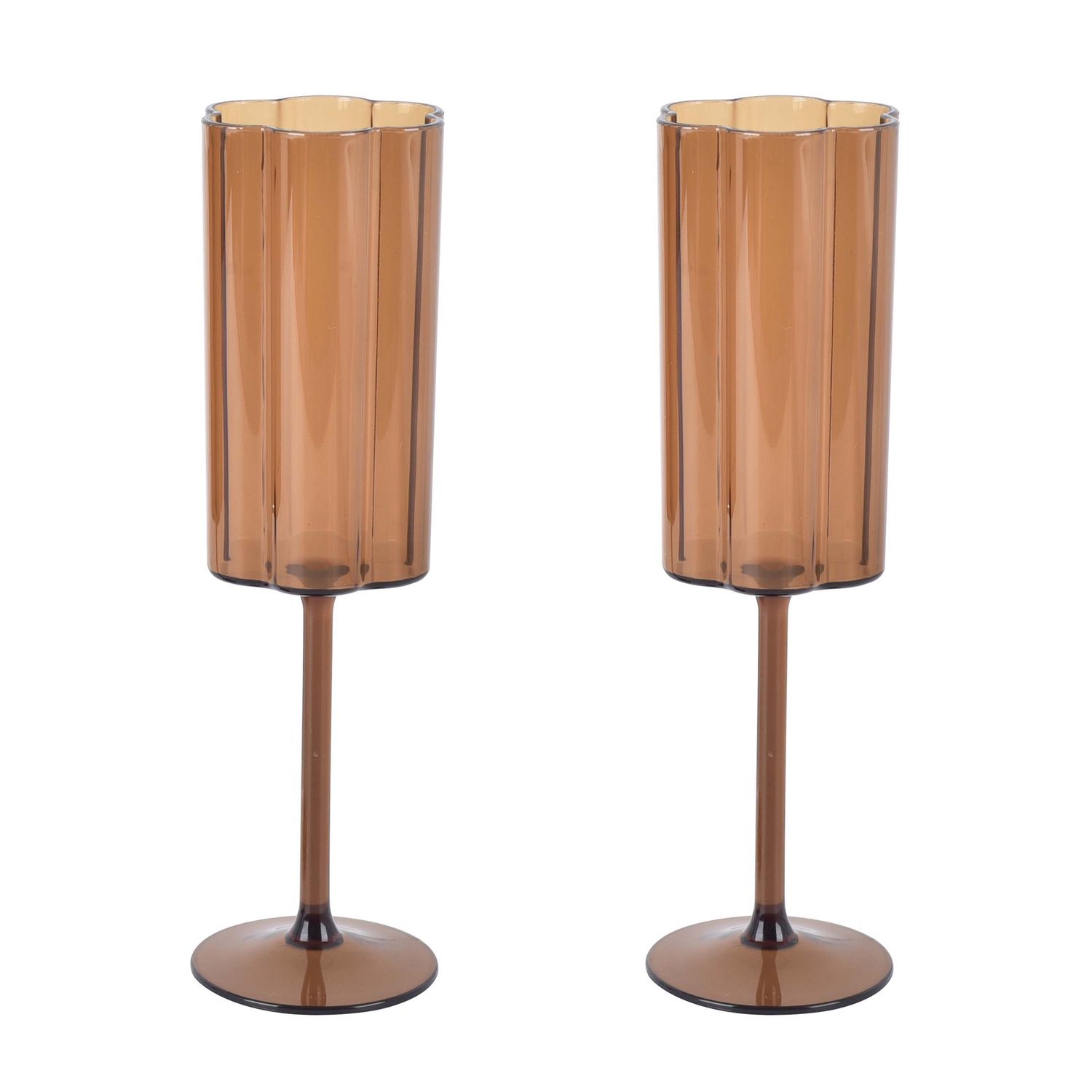 Outdoor Champagneglazen Amber /2
