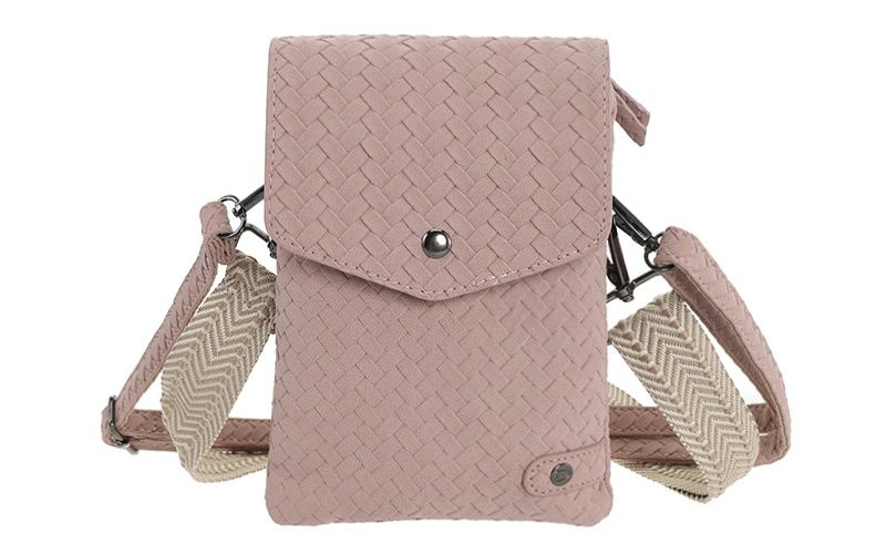 Vintage pink telefoon- en schoudertasje Brisbane