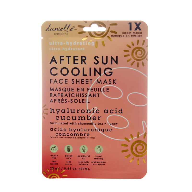 danielle after sun cooling face sheet mask