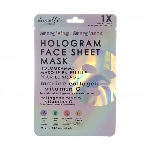 danielle hologram face sheet mask