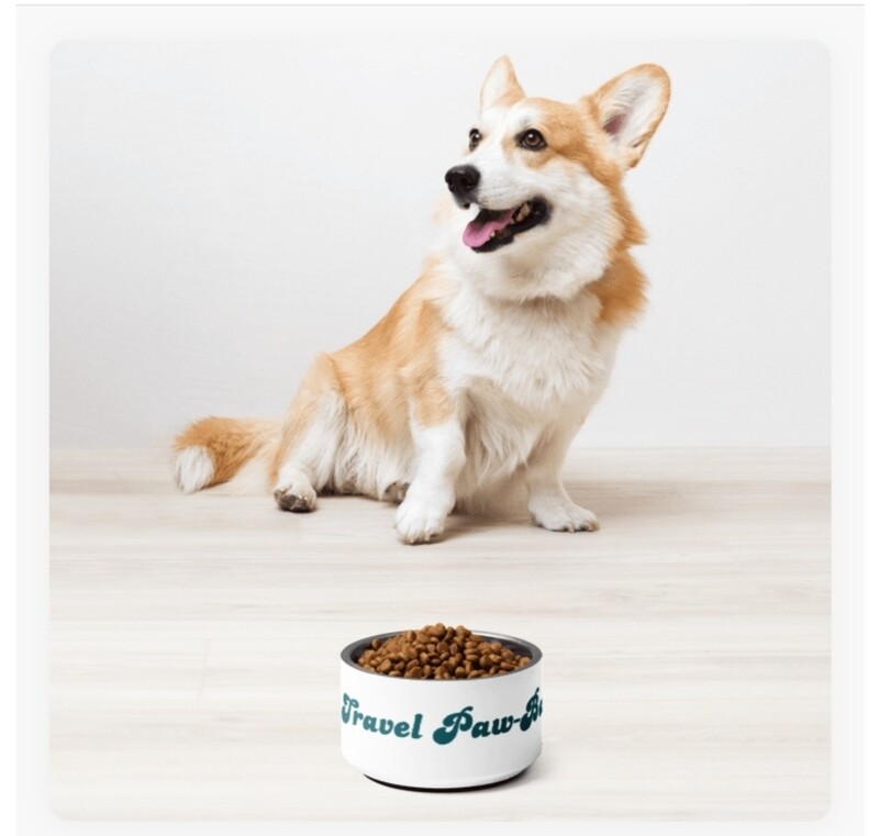&quot;My Travel Paw-Baddie&quot; Feeding Bowl