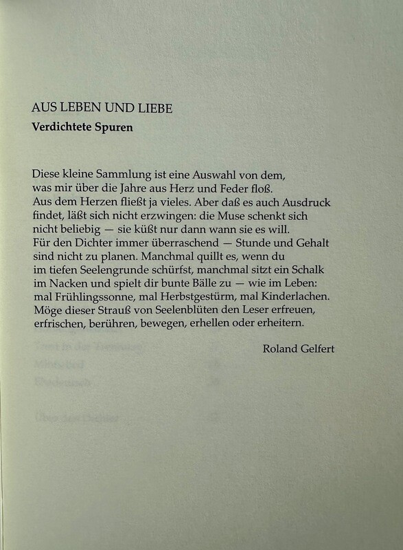 Aus Leben und Liebe - verdichtete Spuren