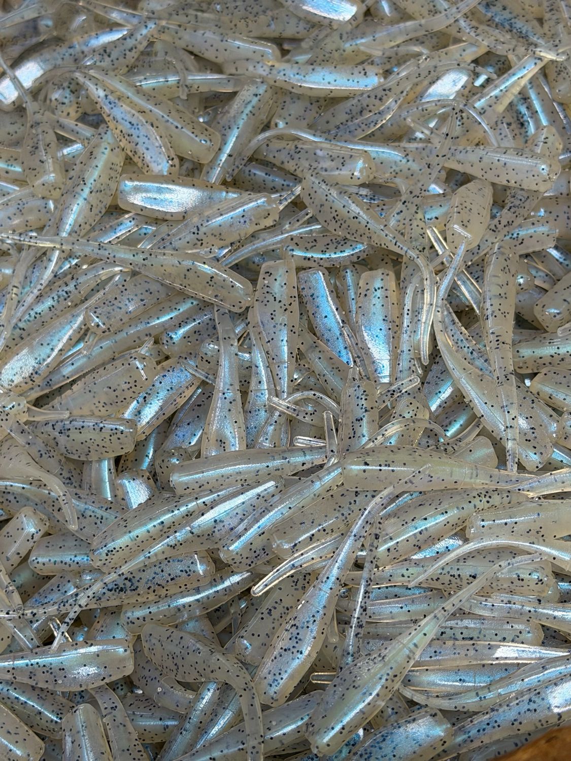 2” Shad Blue Pearl Pepper - 10pk- Tandem Rig