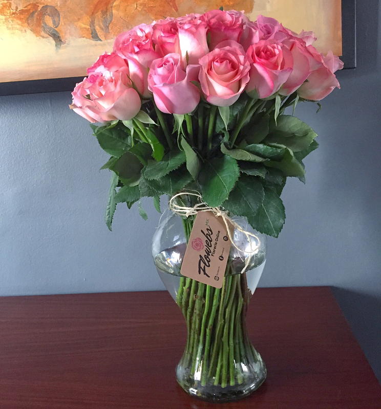 Jarron con 50 rosas