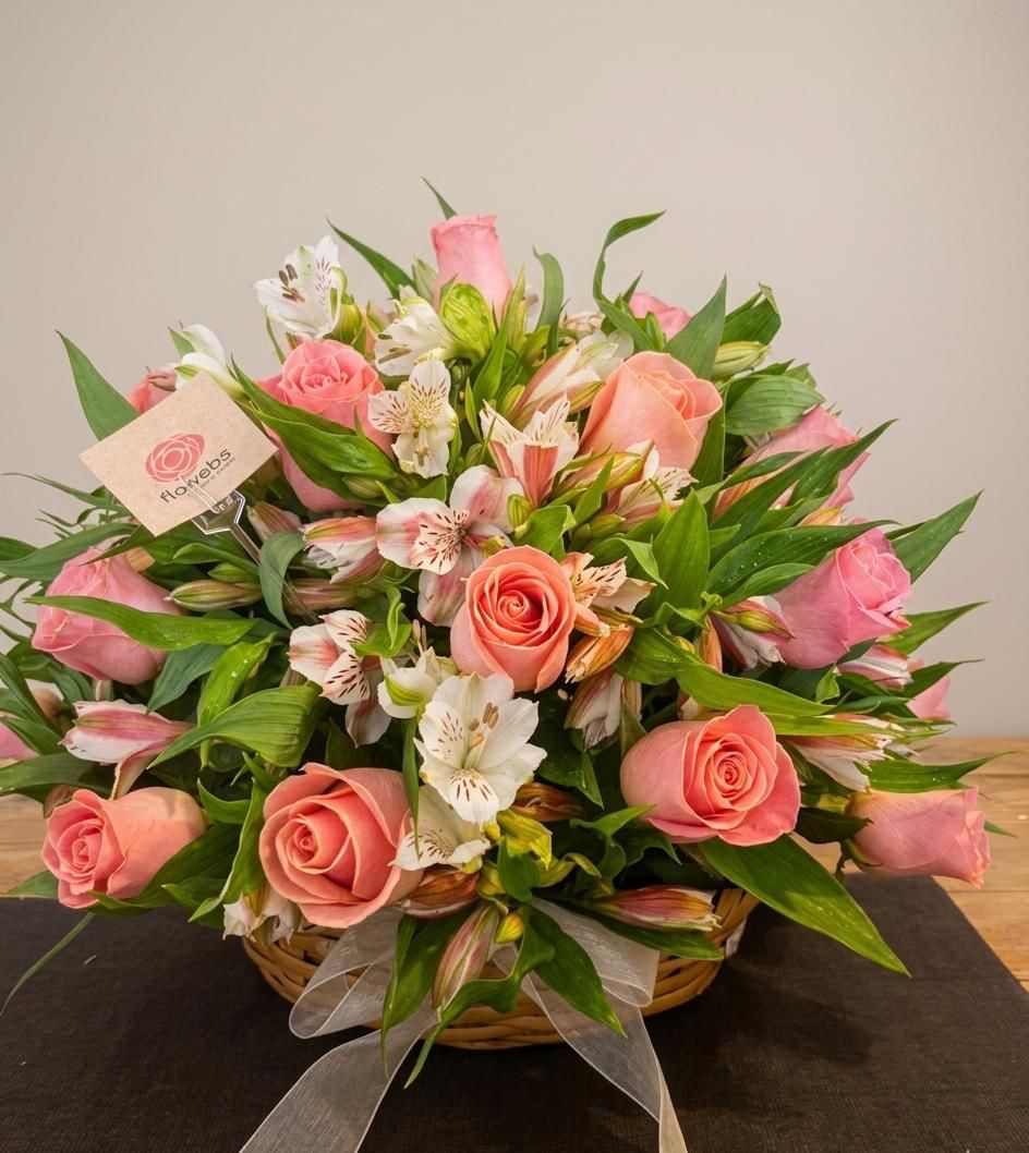 Canasta de 24 Rosas