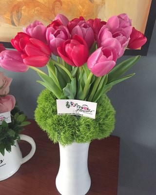 20 Tulipanes en Cristal