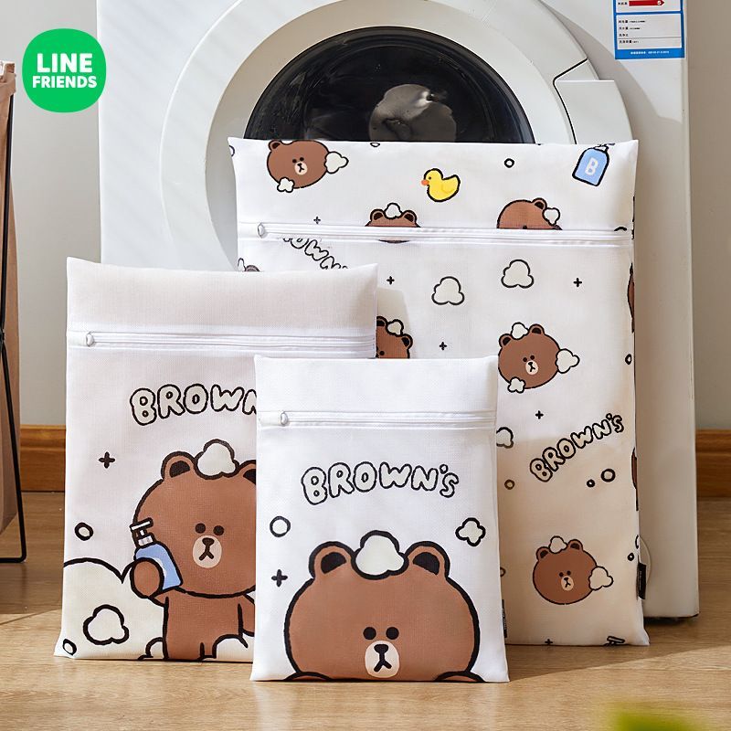 ​(預購)LineFriend 正版授權熊大洗衣袋6件組