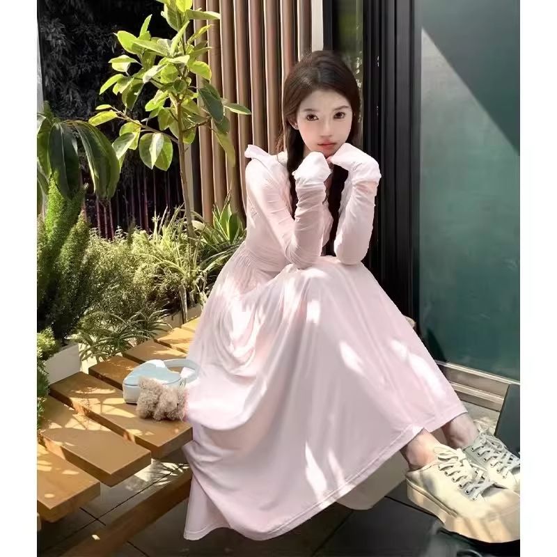 ​(預購) 夏日女神必備｜冰絲防曬連身裙｜可拆式帽子設計