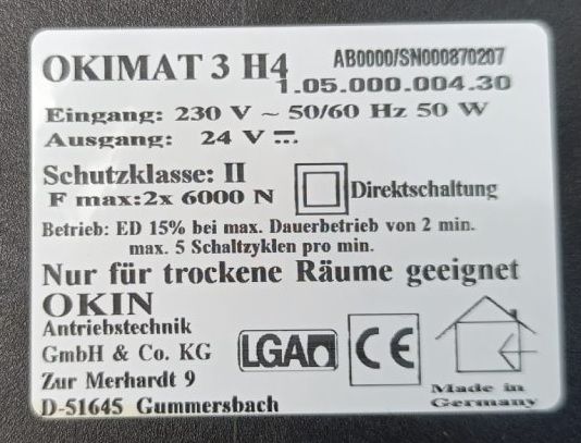Okimat 3 H4 type 1.05.000.004.30