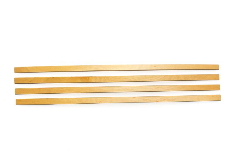 Gebogen lattenbodem latten 25x8 mm breed - 70 tot 90cm lang