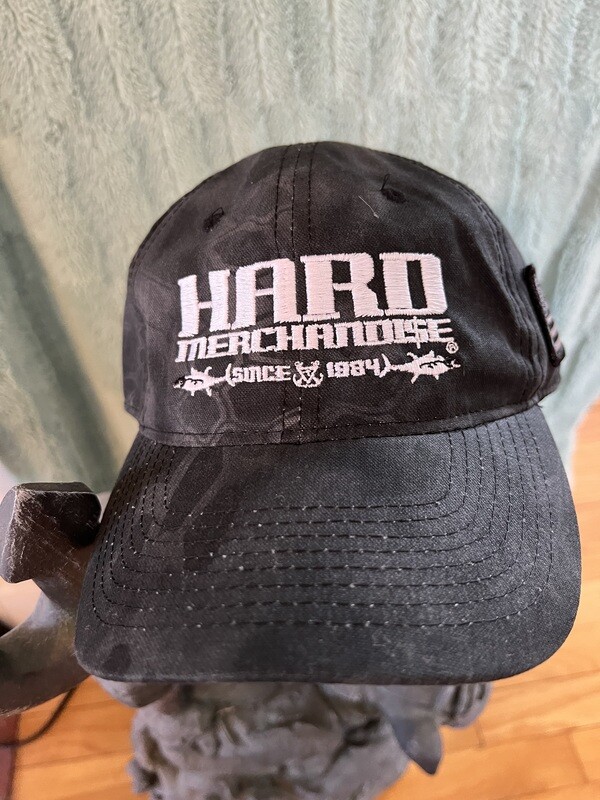 Hard Merch Black Camo Baseball Hat