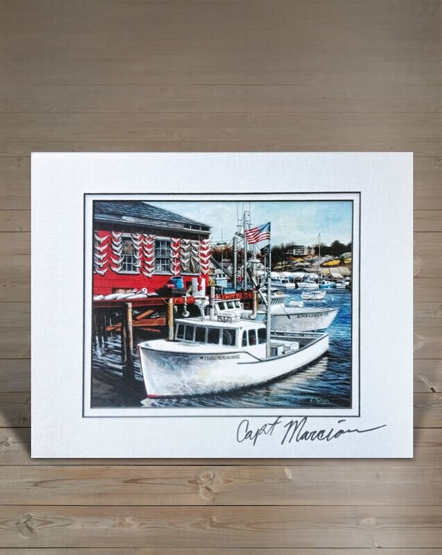 “F/V Hard Merchandise” Fine Art Print AUTOGRAPHED BY Capt. Marciano!