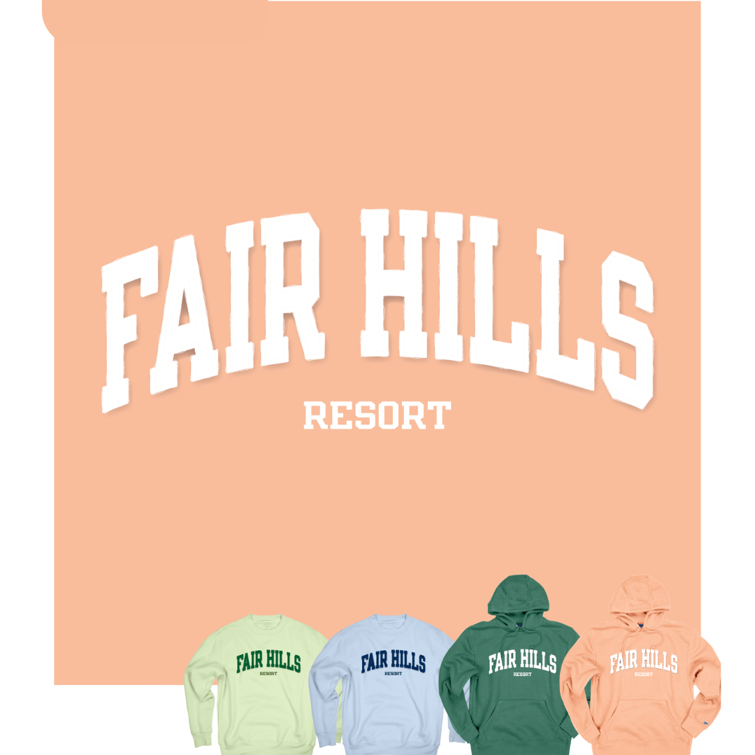 Adult Crew Sweatshirt with Collegiate Felted Applique (FH '25)