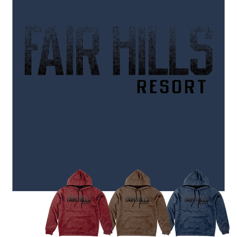 Adult Hooded Sweatshirt with Faded Screenprint (FH '24)